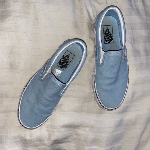 Vans x Urban Outfitters baby blue checkered Vans - Picture 1 of 9